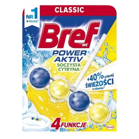 Kostka do WC BREF kulki 50g. Soczysta Cytryna Kostka do WC BREF kulki 50g. Soczysta Cytryna
