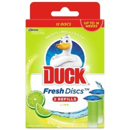 Kostka do WC DUCK krążek żelowy LIME 72ml