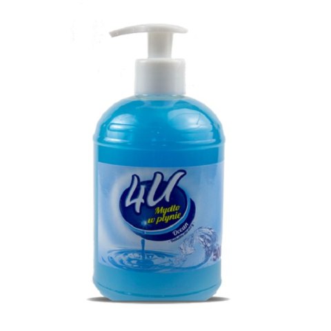 Mydło w płynie "4U" Ocean 500ml. z dozownikiem