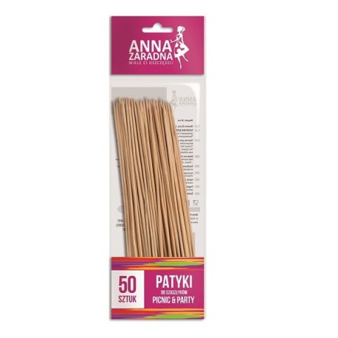 Patyki do szaszłyków 50szt. Anna Zaradna Patyki do szaszłyków 50szt. Anna Zaradna