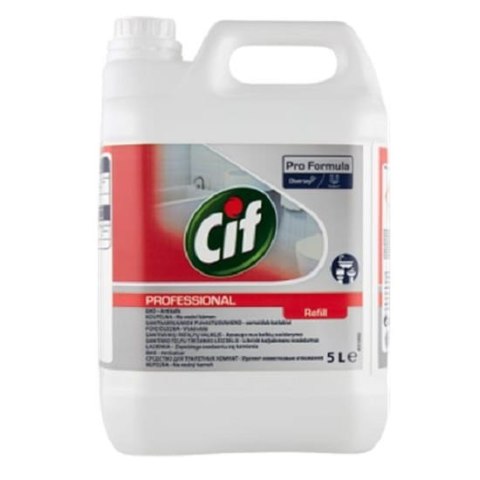 Płyn do mycia i odkamieniania CIF ProFormula Łazienka 5L. Płyn do mycia i odkamieniania CIF ProFormula Łazienka 5L.