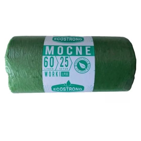 Worki na śmieci SIPEKO 60L. zielony (25szt) Worki na śmieci SIPEKO 60L. zielony (25szt)