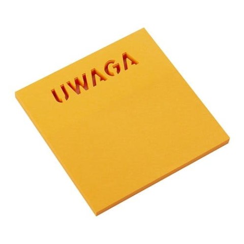 Bloczek samoprzylepny TEXT 75x75 50k. UWAGA Bloczek samoprzylepny TEXT 75x75 50k. UWAGA