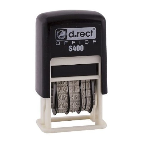 Datownik D.RECT S400 ISO czcionka 4mm. czarny Datownik D.RECT S400 ISO czcionka 4mm. czarny