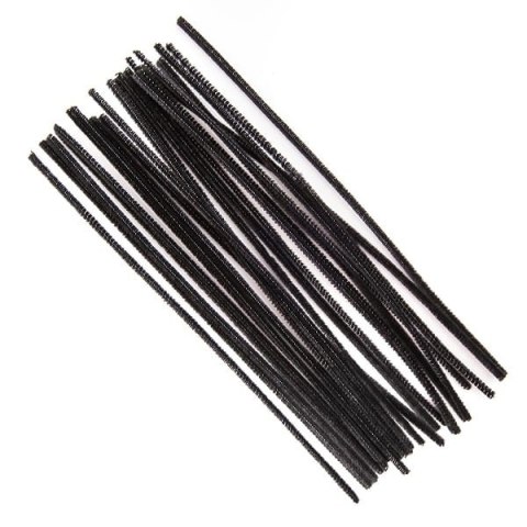 Druciki kreatywne 30 cm czarne (25szt.) Druciki kreatywne 30 cm czarne (25szt.)