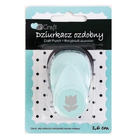 Dziurkacz ozdobny 1,6cm tulipan Dziurkacz ozdobny 1,6cm tulipan