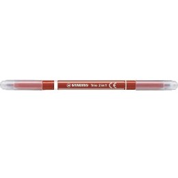 Flamaster STABILO Trio dwustronny czerwony