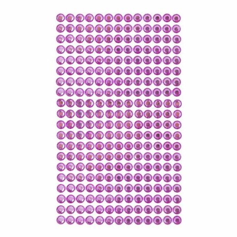 Kryształki samoprzylepne 6mm 260szt pink Kryształki samoprzylepne 6mm 260szt pink