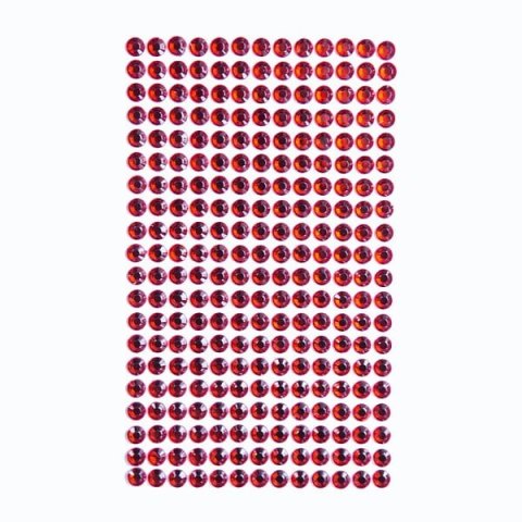 Kryształki samoprzylepne 6mm 260szt red Kryształki samoprzylepne 6mm 260szt red