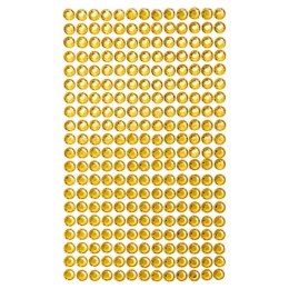 Kryształki samoprzylepne 6mm 260szt yellow
