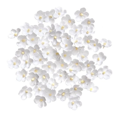 Kwiaty papierowe 2cm białe (60szt.) Kwiaty papierowe 2cm białe (60szt.)