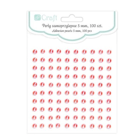 Perełki samoprzylepne 5mm 100szt czerwone Perełki samoprzylepne 5mm 100szt czerwone