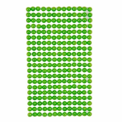Perełki samoprzylepne 6mm 260szt green Perełki samoprzylepne 6mm 260szt green