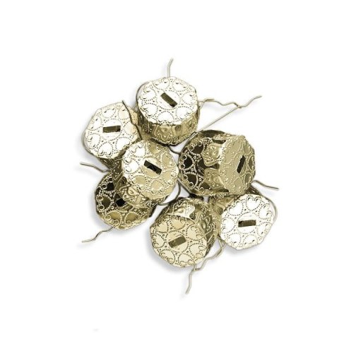 Zawieszka do bombek złota 18mm 10szt. Zawieszka do bombek złota 18mm 10szt.