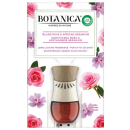 Botanica by Air Wick Elektryczny odświeżacz powietrza Egzotyczna Róża & Afrykańskie Geranium 19ml