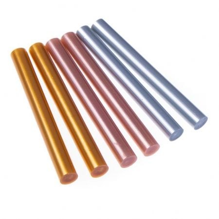 Klej w laskach 11mm x 100mm metaliczny 6szt. Klej w laskach 11mm x 100mm metaliczny 6szt.