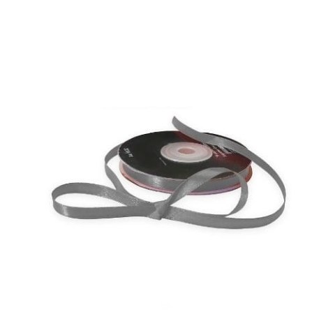 Wstążka satynowa 6mm/25mb szara 1139 Wstążka satynowa 6mm/25mb szara 1139