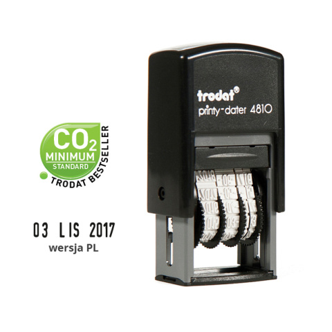 Datownik TRODAT 4810 POL tusz czarny Datownik TRODAT 4810 POL tusz czarny