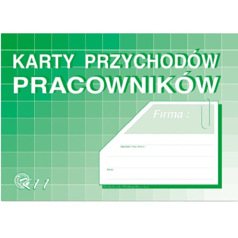 Karty przychodów pracowników A4