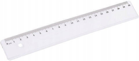 Linijka plastikowa 20cm d.Rect Linijka plastikowa 20cm d.Rect