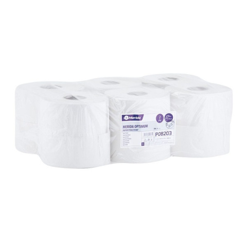 Papier toaletowy 19cm biały Merida Optimum (12szt) Papier toaletowy 19cm biały Merida Optimum (12szt)